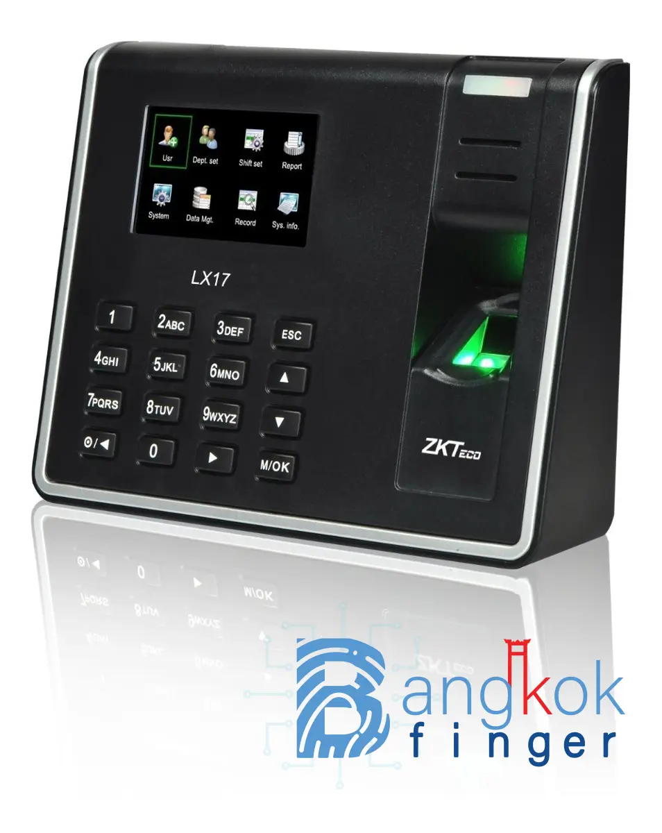 เครื่องสแกนลายนิ้วมือ ZKteco LX17 (จัดส่งฟรีทั่วประเทศ) | bangkokfinger เครื่องสแกนลายนิ้วมือ Bangkok Finger